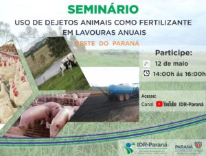 Seminário aborda uso de dejetos de animais em lavouras do oeste