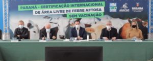 Cerimônia em comemoração a conquista de Área Livre de Aftosa Sem Vacinação