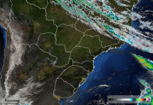 Frente fria traz chuva e geada nos próximos dias
