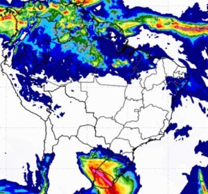 Ciclone extratropical ameaça o Paraná e inclusive o oeste 