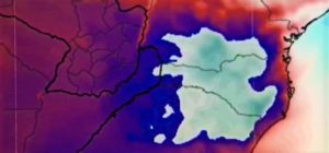 Chuva abre caminho para o frio
