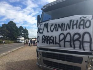 Entidade repudia paralisações de caminhoneiros