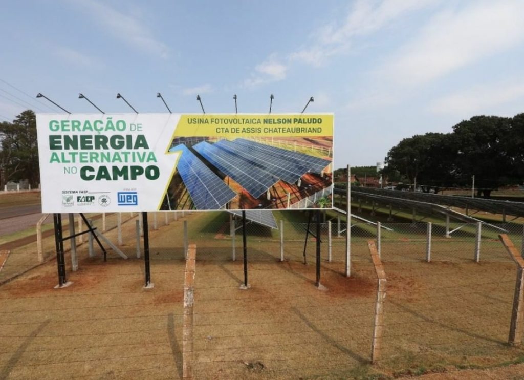 Usina Solar Fotovoltáica do CTA de Assis Chateaubriand recebeu o nome de Nelson Paludo