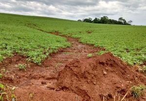 Escassez hídrica afeta estudo sobre erosões