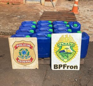 BPFron e PF interceptam 280 litros de agroquímicos contrabandeados