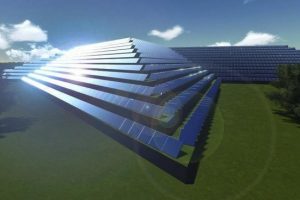 Pirâmide vai gerar energia solar em antigo aterro