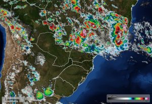 Previsão de bons acumulados de chuva de hoje até domingo