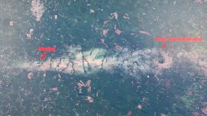 Foto de satélite mostra rastro de destruição da tempestade no Oeste