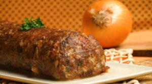 Rocambole de carne moída