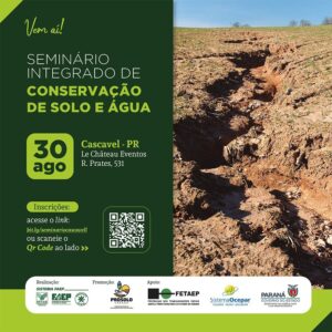 Seminário discute conservação do solo e da água no Paraná