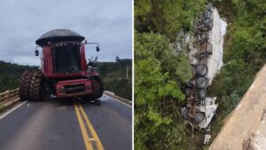 Acidente envolvendo colheitadeira termina com mortes no PR