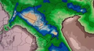 Previsão de chuva para a primeira semana do ano