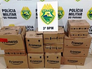 Polícia Militar recupera alimentos furtados em Pato Branco
