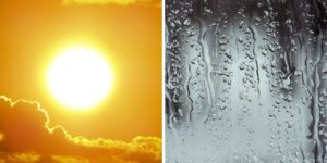 Vai entender: Chuva de um lado e temperaturas de até 35ºC do outro