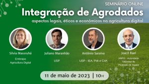 Embrapa e instituições parceiras promovem seminário online sobre integração de agrodados