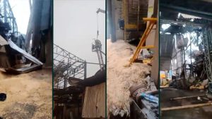 Vídeo mostra como ficou unidade de grãos depois da explosão