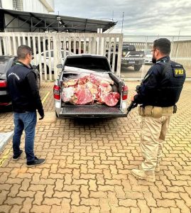 Motorista bêbado é preso com carga de carne imprópria para consumo