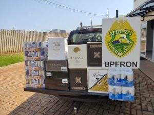 Tudo ilegal: bebidas contrabandeadas são apreendidas no Paraná