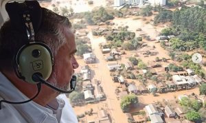 visão aérea enchente rio grande do sul