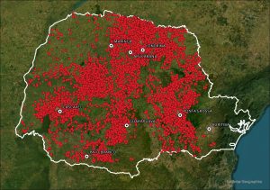 Imagens de satélite apontam propriedades rurais sem responsável técnico