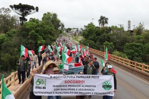 “Mais de 60% das famílias desistiram da atividade; o preço do leite não para de cair”, afirma Federação, em protesto no RS