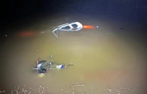 Produtor rural tem açude “invadido” por um carro e três motos no PR