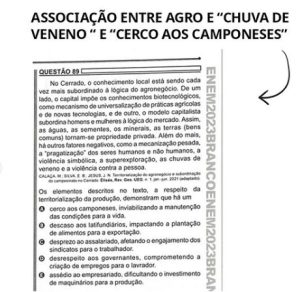 Questões que atacam o agro distorcem o setor e comprometem objetivo da prova do Enem, considera Aprosmat