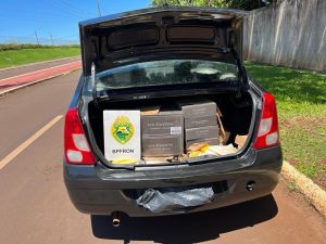 12 caixas de vinhos são apreendidas durante patrulhamento