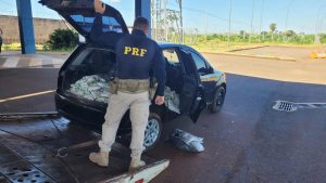 Tudo errado: menor dirigindo entra em perseguição com a Polícia, mas é apreendido com carro cheio de agrotóxicos