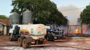Baita prejuízo: Fogo destrói aviário em Mercedes