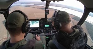 Helicóptero Falcão localiza mulher perdida em milharal