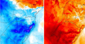 Choque térmico na virada do mês com frio abaixo de zero seguido de calorão