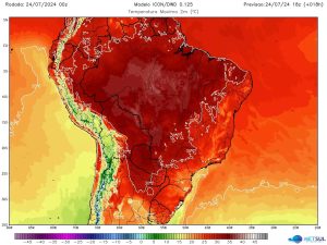 Calor de Norte a Sul: Veja onde a temperatura sobe e desce