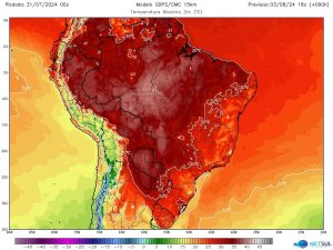 Agosto inicia com calor de até 40 graus em vários estados