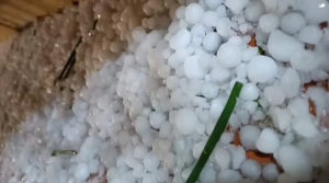 Tempestade de granizo cobre de gelo cidade gaúcha
