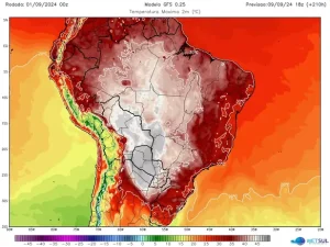 Onda de calor de 45ºC fará de setembro um dos mais quentes da história
