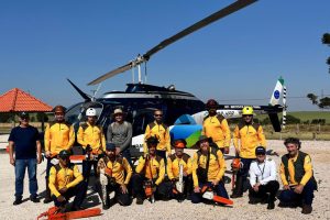 Com apoio de voluntários e helicóptero, IAT retira 58 hectares de pinus do Guartelá