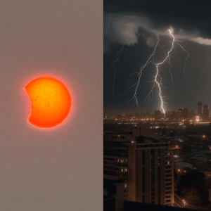 Diferentão: Quarta-feira com eclipse + tempestade