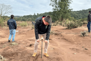 Nota técnica analisa solo em pomar de citros após a enchente