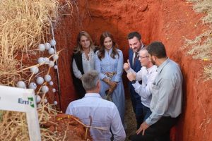 Rainha da Dinamarca conhece tecnologias sustentáveis da produção agrícola