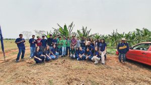 Estudantes de ensino médio aprendem sobre o cultivo da banana