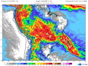 Onde vai chover mais no Brasil esta semana