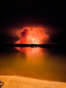 Incêndio atinge Parque Nacional de Ilha Grande