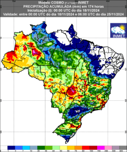 Chuva em boa parte do país
