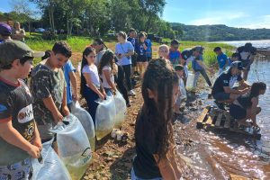 Ação prevê soltura de 1,3 milhão de peixes nativos no rio que corta o Paraná