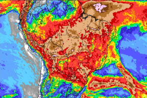 Tendência de chuva para dez dias em boa parte do Brasil