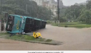 Alerta: previsão de chuva volumosa em Santa Catarina e São Paulo