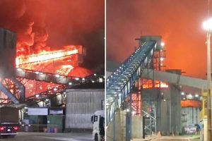 Maior Terminal de Grãos da América Latina é atingida por incêndio