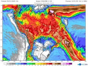 Onde vai ter mais chuva esta semana?