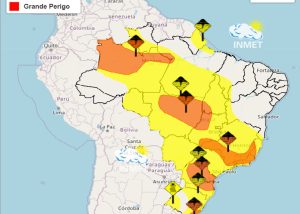 Paraná está em alerta de risco potencial para tempestades